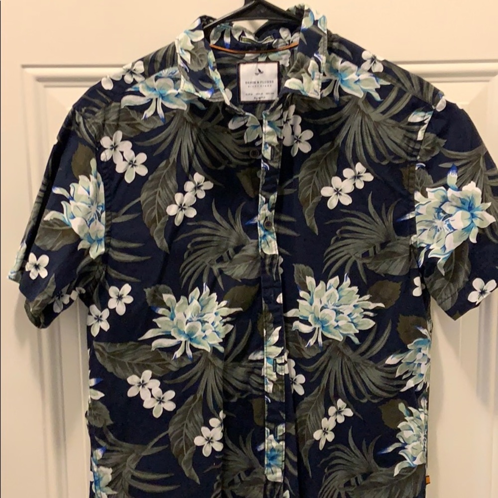 Floral button up shirt